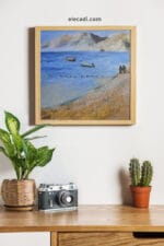 لوحة شواطئ دهب ١٠٠ × ١٠٠ سم