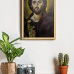 لوحة المسيح و الزهره ١٢٠ × ٨٠ سم