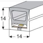 بروفايل إضاءة ليد سيليكوني مرن صفا