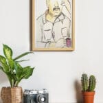 لوحة تفكير في الفراغ ٤٠ × ٦٠ سم