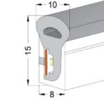 بروفايل إضاءة ليد سيليكوني مرن صفا
