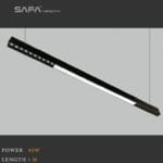 كشاف خطي نازل 45 وات أسود صفا