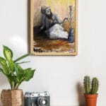 لوحة مجذوب في المولد ٥٠ × ٧٠ سم