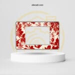 وش اكرليك ريد فلاور كروم ب اطار سانشى