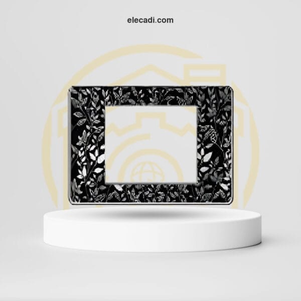 وش اكرليك اسود فلاور كروم ب اطار سانشي