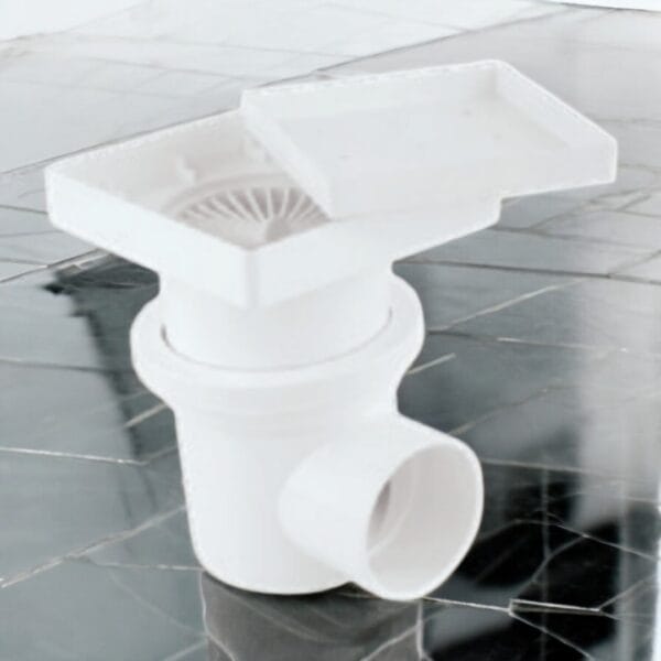 بيبة شاور ½1" - وصلات صرف ابيض - الأمل الشريف