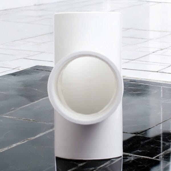 مشترك 90° - وصلات صرف أبيض بنظام المم - الأمل الشريف