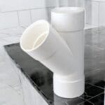 مشترك 45° - وصلات صرف أبيض نظام المم - الشريف