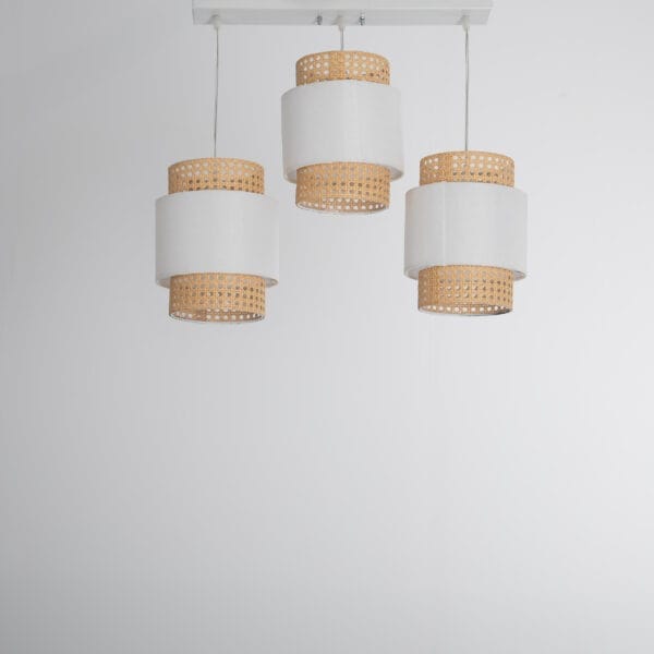 نجفة سقف من الراتان