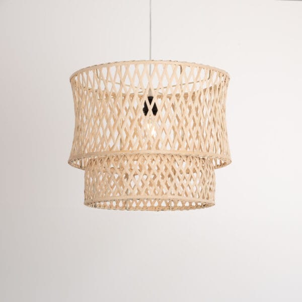 مصباح سقف من البامبو