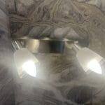 ابليك برواز ثنائي فضي باللمبات 3 اضاءة