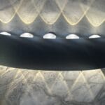 اب اند داون ليد اسود خماسي 10 وات جسم معدن