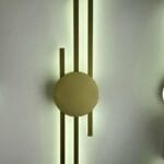 ابليك ليد مودرن شرائح جولد 3 اضاءة وورم ابيض كول