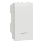 مفتاح زر ضغط، جديد Unica، 10A، وحدة واحدة، أبيض شنايدر