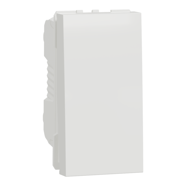 مفتاح زر ضغط، نيو يونيكا، 10 أمبير، وحدة واحدة، أبيض شنايدر