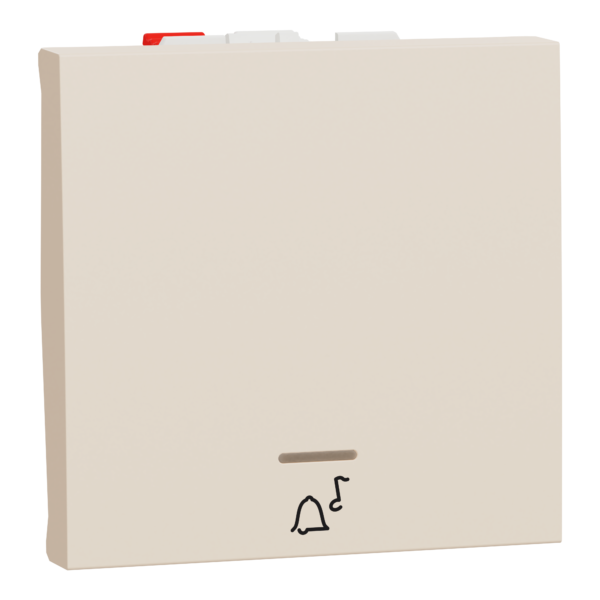 مفتاح زر ضغط، نيو يونيكا، مصباح موقع الجرس، 10 أمبير، وحدتان، بيج شنايدر