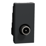 مفتاح تلفزيون، نيو يونيكا، وحدة واحدة، ذكر IEC 9.52 مم، أنثراسايت شنايدر