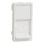 لوحة مركزية، نيو يونيكا، لـ RJ45، كيستون/سيستيماكس، وحدة واحدة، أبيض شنايدر