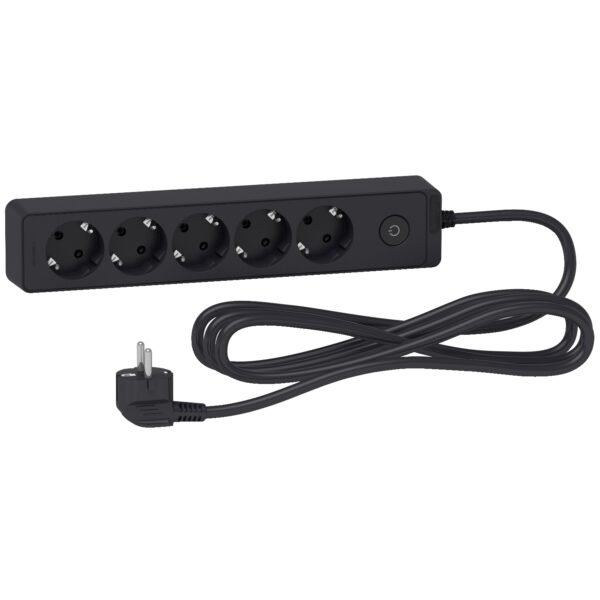 مشترك ٥ فتحات رمادي شوفو شنايدر ١.٥ متر