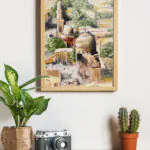 لوحة القباب القديمة ٧٠ × ٩٠ سم