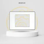 وش اكرليك ابيض ب اطار سانشي