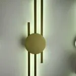 ابليك ليد مودرن شرائح جولد 3 اضاءة وورم ابيض كول