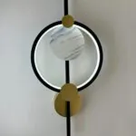 ابليك مودرن اسود * ذهبي 3 اضاءة وورم ابيض كول