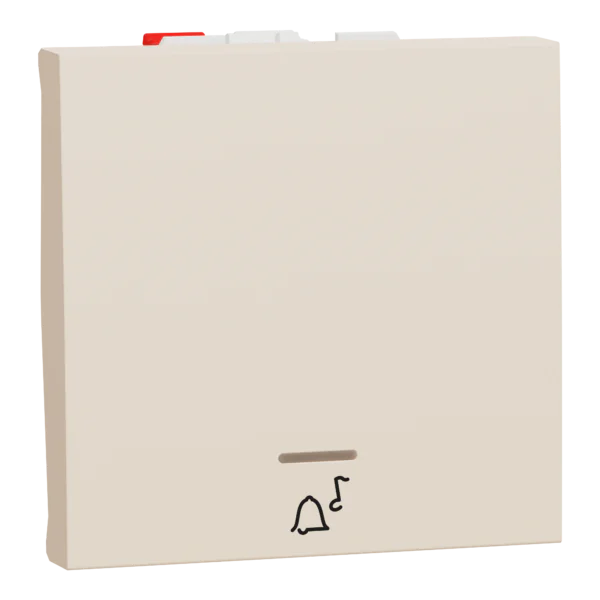 مفتاح زر ضغط، نيو يونيكا، مصباح موقع الجرس، 10 أمبير، وحدتان، بيج شنايدر