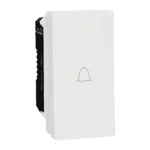 جرس باب، Miluz E، 10 أمبير، 250 فولت، وحدة واحدة، أبيض شنايدر